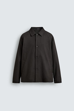 RELAXED FIT TWILL OVERSHIRT - Zara фото 7