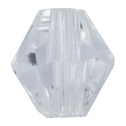 Бусина стеклянная Zlatka GBA-01 4 х 4 мм 34 шт на подложке в пакете с европодвесом №01 прозрачный