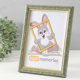 Фоторамка пластик "Винтаж" 15х21 см, оливковый (пластик)