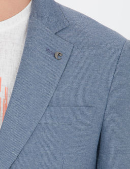 Синяя зауженная куртка - Cacharel фото 7