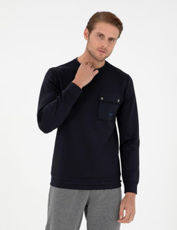 Lacivert Regular Fit Sweatshirt