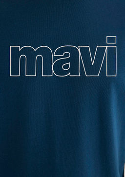 Mavi Logo Bask?l? Mavi Tisort  фото 6