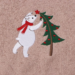 Полотенце махровое Этель Белый мишка 30х60 см, 340 г/м2, 100% хл  фото 3