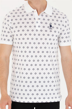 U. S. Polo Assn Мужская белая футболка с воротником-поло - U.s. polo assn фото 13