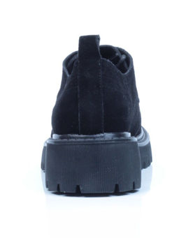 03-5928-2 BLACK Полуботинки женские (натуральная замша)