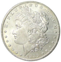 1 доллар 1885 года O США Доллар Моргана