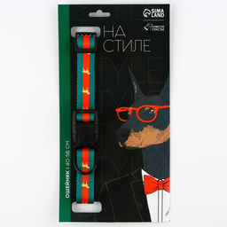 Ошейник На стиле, застёжка - фастекс, 2.5 см, 40-55 см