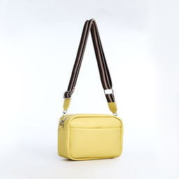 Сумка кросс-боди на молнии, цвет жёлтый - Simaland фото 5