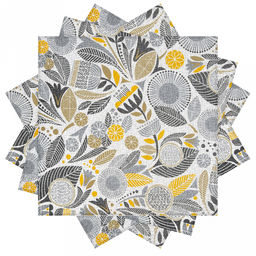 Набор салфеток сервировочных 4шт "Марракеш", р-р 42х42см, рогожка, хлопок "Комфорт" 171г/м2, упаковка классическая 28х41см, "Домашняя мода" (Россия)