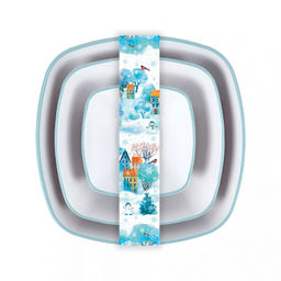 Набор салатников 3шт. (0,7*2*3,3л) Снежное настроение арт. С43430