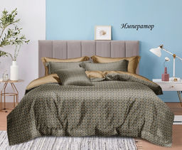 Комплект постельного белья Император, САТИН ПРЕМИУМ 1,5 сп - День и ночь фото 2