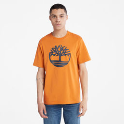 Футболка Timberland T-Shirt Kennebec River Tree Logo Regular оранжевая