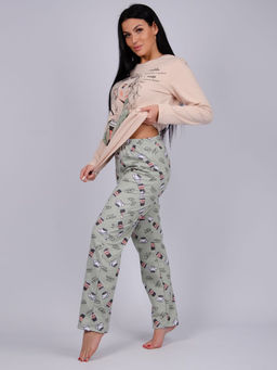 Брюки пижамные "Ассорти" с карманом, футер