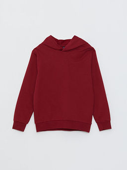 Kap??onlu Basic Uzun Kollu Erkek ?ocuk Sweatshirt