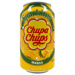 Газированный напиток со вкусом манго Chupa Chups, Корея, 345 мл Акция