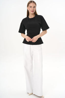 Футболка с завязками Николь (чёрный)