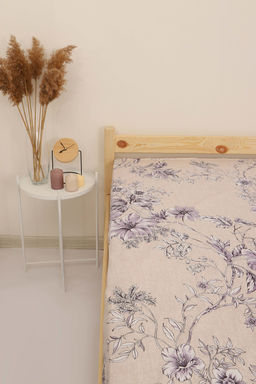 Простыня на резинке перкаль Цветущая лиана