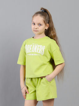 CRB wear / CSJG 64112-37K Футболка для девочки,зеленый/Ex.Cherubino  фото 2