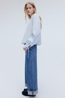 Blusa de algodon con lazadas - H&m фото 4