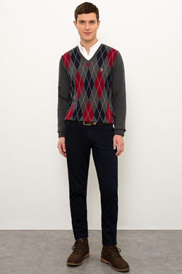 Erkek Antrasit Melanj Kazak