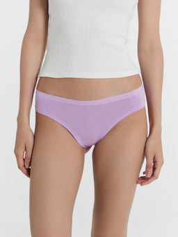 Цена за 2 штуки! Трусы женские бразилиана в сиреневом цвете сирень 412247H - Mark formelle фото 2