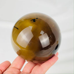 Шар из Раухтопаза на подставке - Радуга самоцветов фото 2