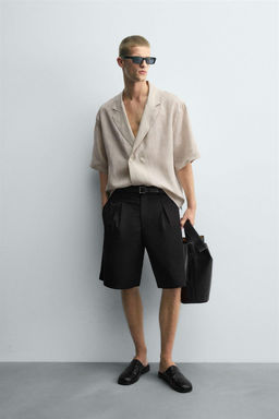 100% LINEN KIMONO SHIRT - Zara фото 19