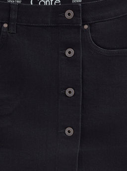 CONTE CON-708 Юбка джинсовая женская black