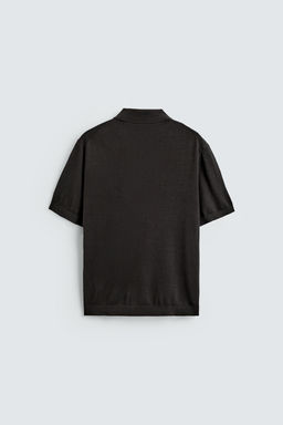 POLO PUNTO C??AMO - ALGOD?N / Marr?n