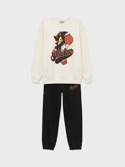 Erkek ?ocuk Sonic Bask?l? E?ofman Tak?m?