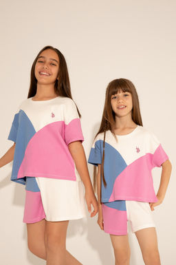 U. S. Polo Assn / Фиолетовая футболка с круглым вырезом для девочек - U.s. polo assn фото 10
