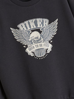 Bisiklet Yaka Erkek ?ocuk Sweatshirt