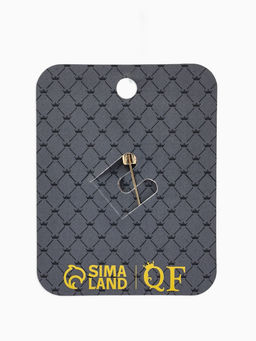 Брошь «Клевер» матовая, цвет белый в золоте