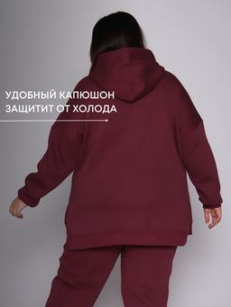 РАСПРОДАЖА Костюм Шарлот (начес)_394плюс /винный - Ihomelux фото 5
