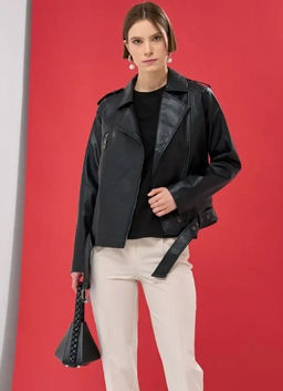 Куртка-косуха из эко-кожи - Tantino фото 8