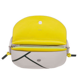 Итальянская женская наплечная сумка DuDu серии Skye | жемчужный серый - Dudubags фото 3