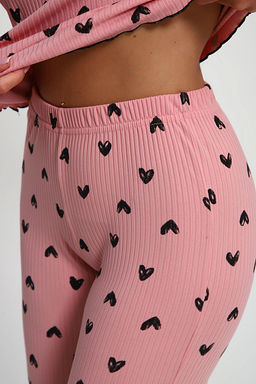 Пижама с брюками (01063, розовый) - Плиона фото 16