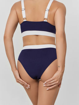 Купальник женский раздельный синий в рубчик - Mark formelle фото 3