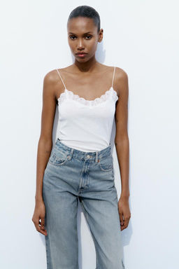 TRF WIDE-LEG HIGH-WAIST JEANS - Zara фото 11
