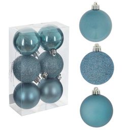 Набор из 6шт Украшение новогоднее "Шар", D 6 см, L11,5 W6 H17 см