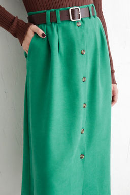 Юбка на пуговицах длины миди - Martichelli фото 23