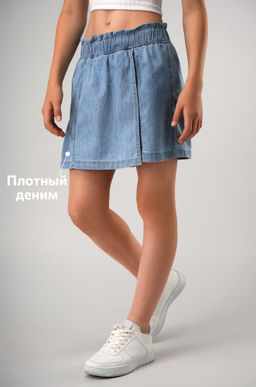 Джинсовая юбка-шорты для девочки Happyfox