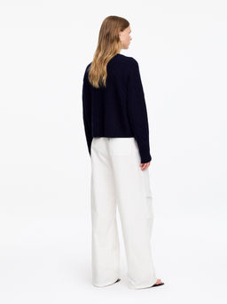 Pantalones de algod?n con pinzas - H&m фото 3