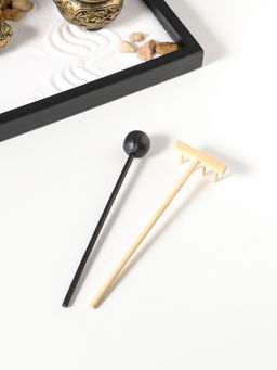 Сад Дзен "Будда у гонга" песок+камни+аромапалочки+свеча 16х22х19 см