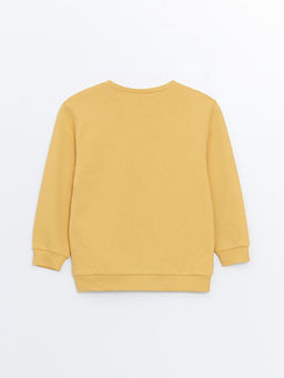 Bisiklet Yaka Bask?l? Erkek Bebek Sweatshirt - Waikiki фото 3