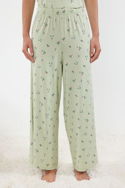 Trendyolmilla Pudra-Cok Renkli Cicekli Orme Pijama Tak?m? THMSS24PT00231 фото 17