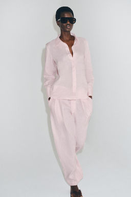 CAMISA LINO 100% ZW COLLECTION / Rosa