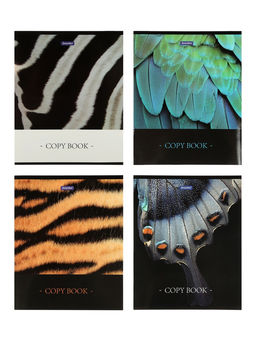 Комплект 12 тетрадей, 48 листов, клетка, 60гр, 4 вида, Природные расцветки