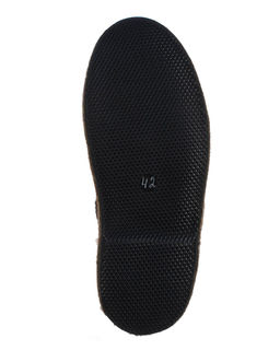 Полусапоги мужские на войлочной подошве, Коричневые. Нубук. Молния.