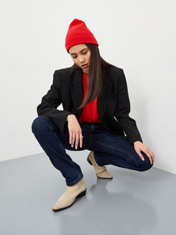 Утепленные женские джинсы прямого кроя на флисе - Mossmore фото 10